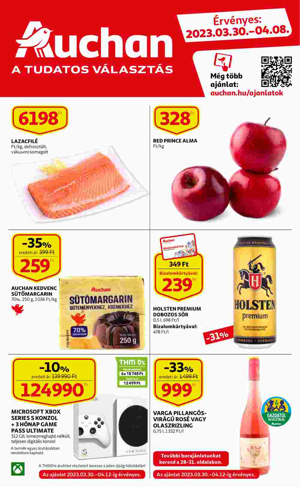Auchan akciós újság 2023.03.30-tól - 1. oldal.