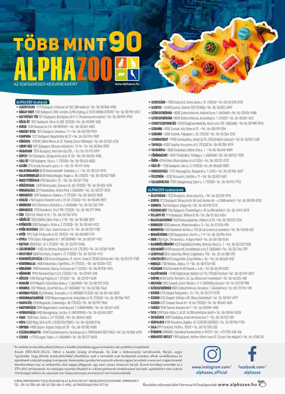 AlphaZoo akciós újság 2023.04.11-től - 12. oldal.