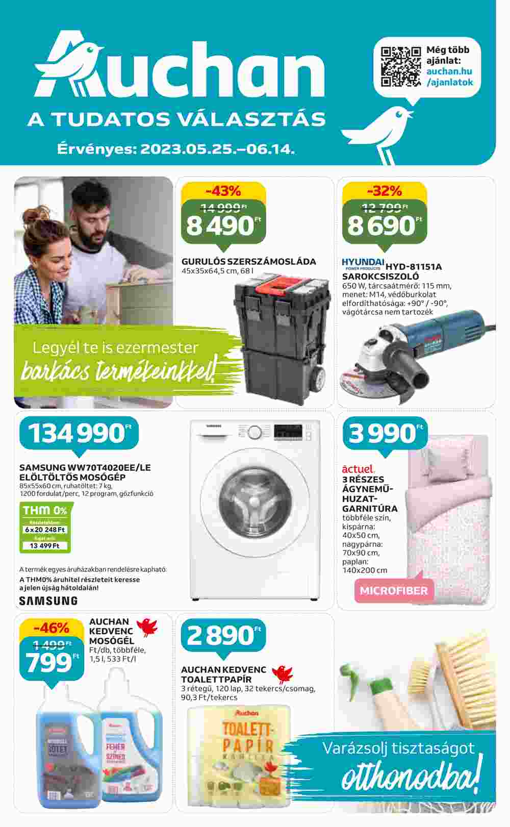 Auchan akciós újság 2023.05.25-től - 1. oldal.