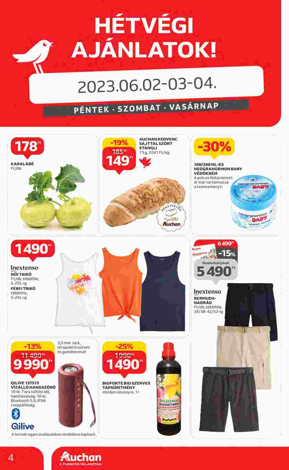 Auchan akciós újság 2023.06.01-től - 4. oldal.