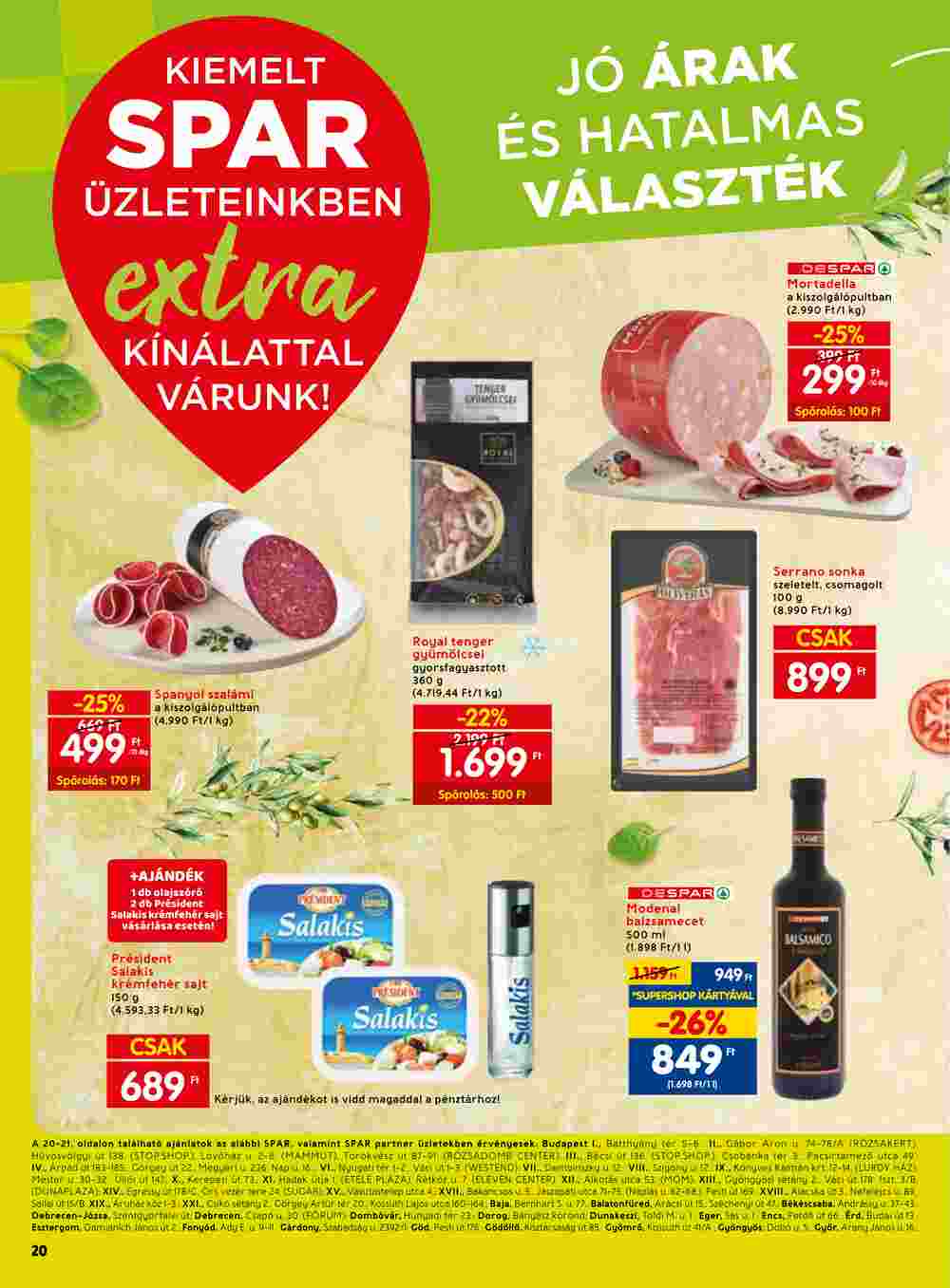 Spar Extra akciós újság 2023.06.08-tól - 1. oldal.