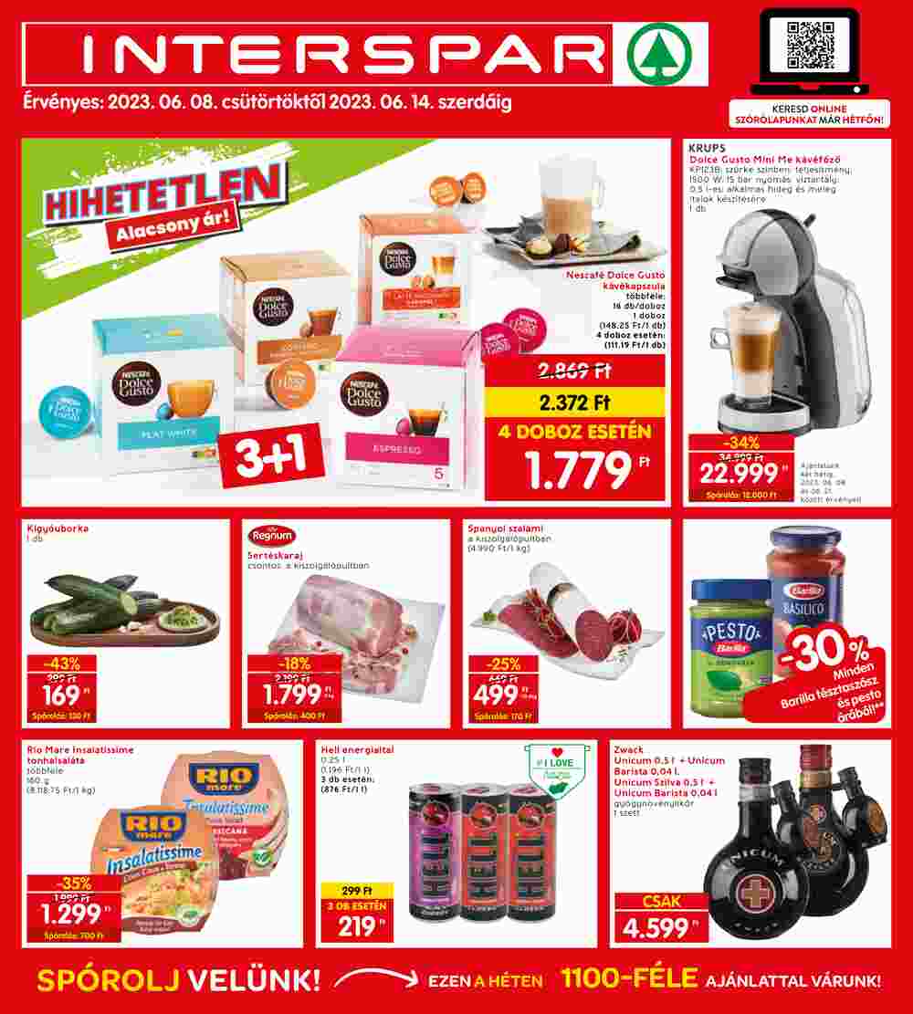 Interspar akciós újság 2023.06.08-tól - 1. oldal.