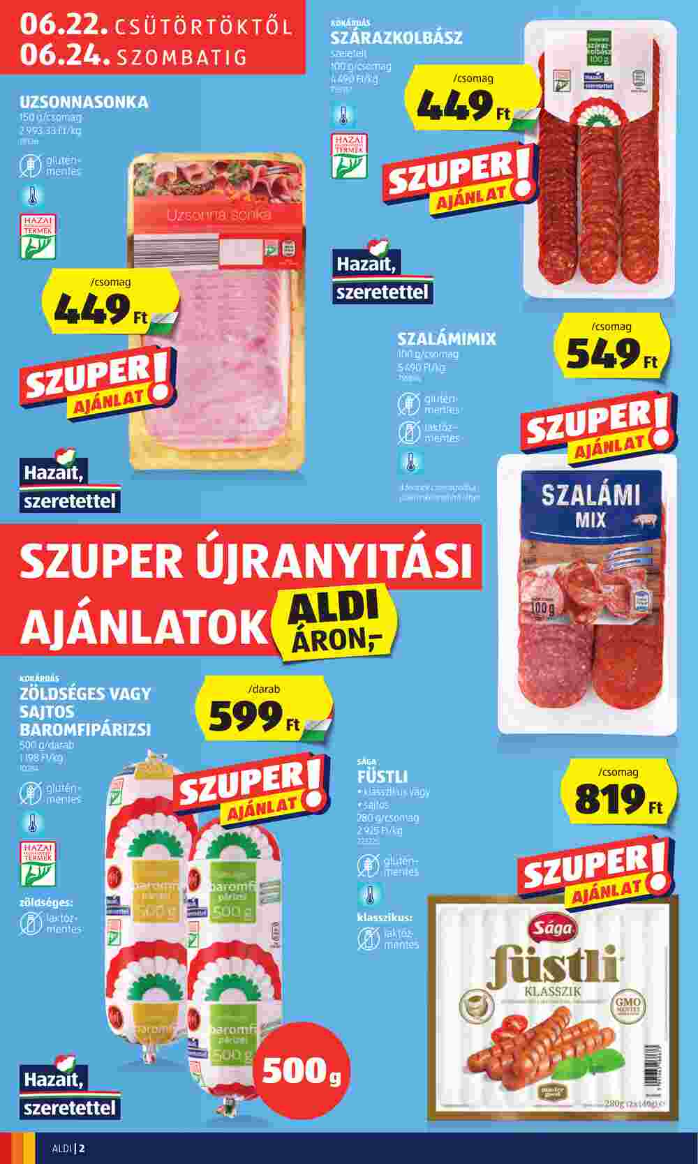 Aldi akciós újság 2023.06.22-től - 2. oldal.