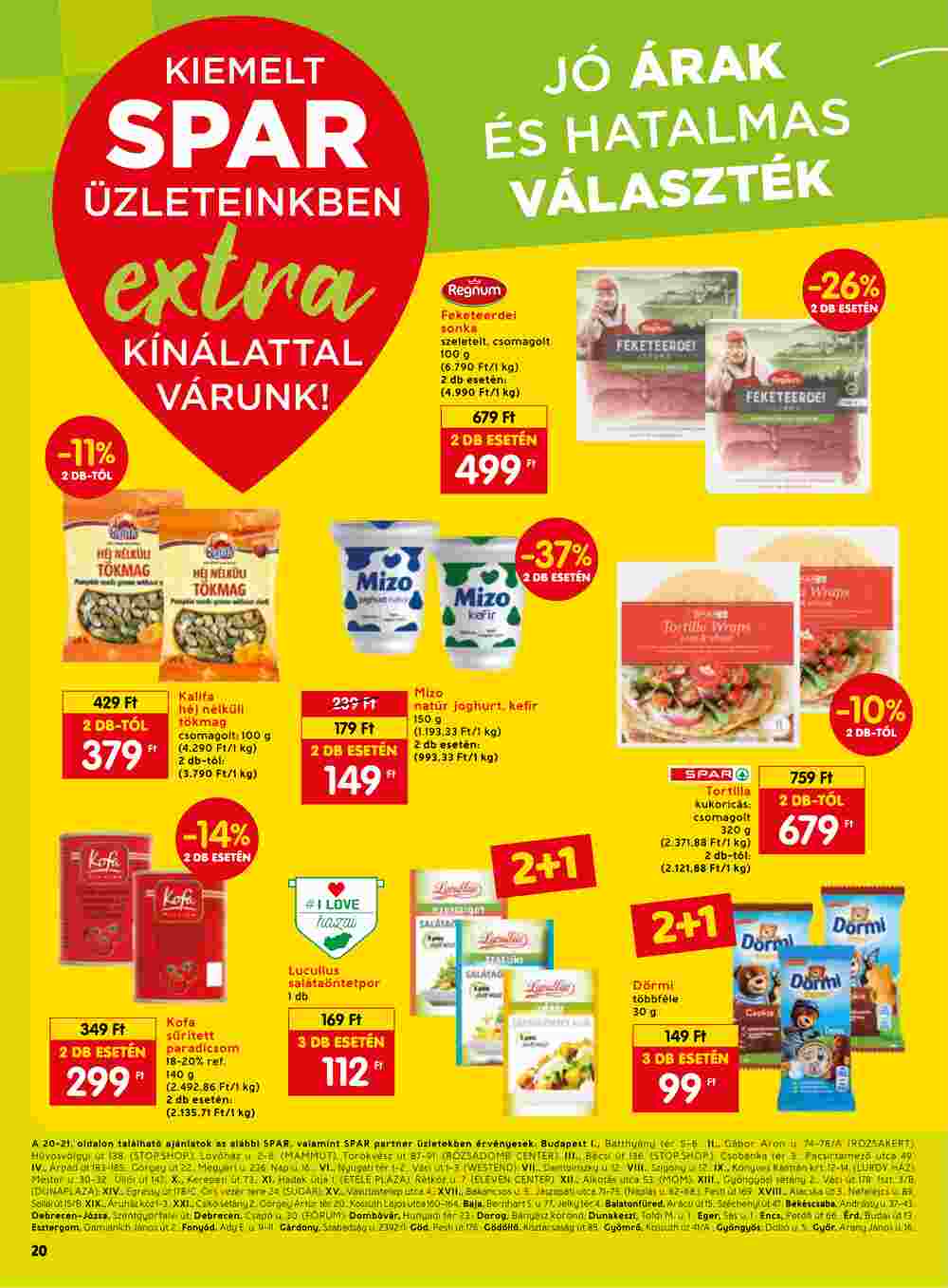 Spar Extra akciós újság 2023.06.22-től - 1. oldal.