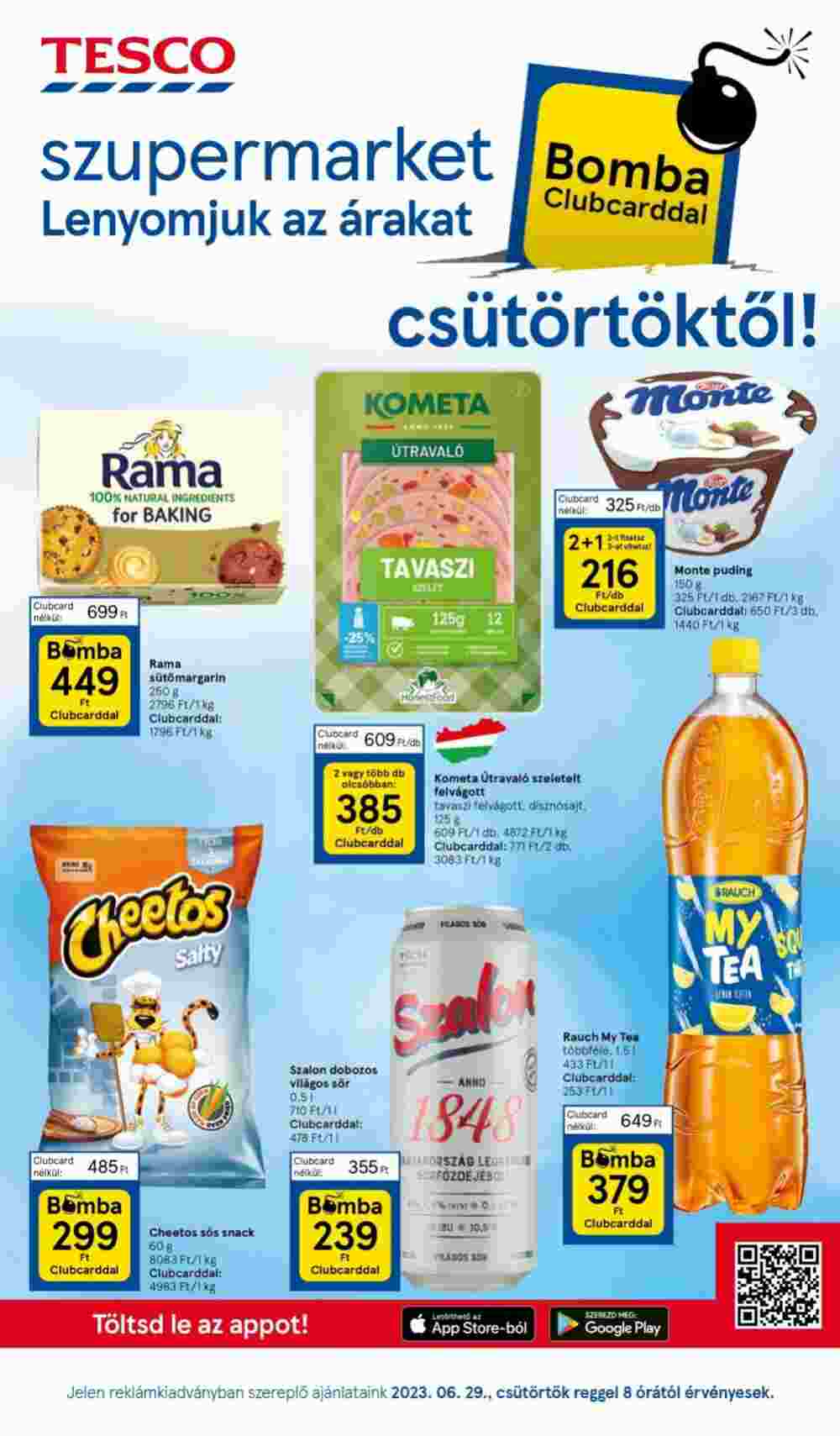 Tesco akciós újság 2023.06.29-től - 1. oldal.