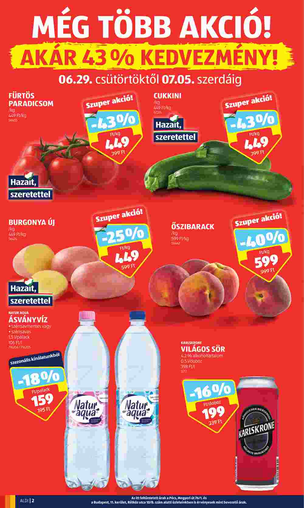 Aldi akciós újság 2023.06.29-től - 2. oldal.