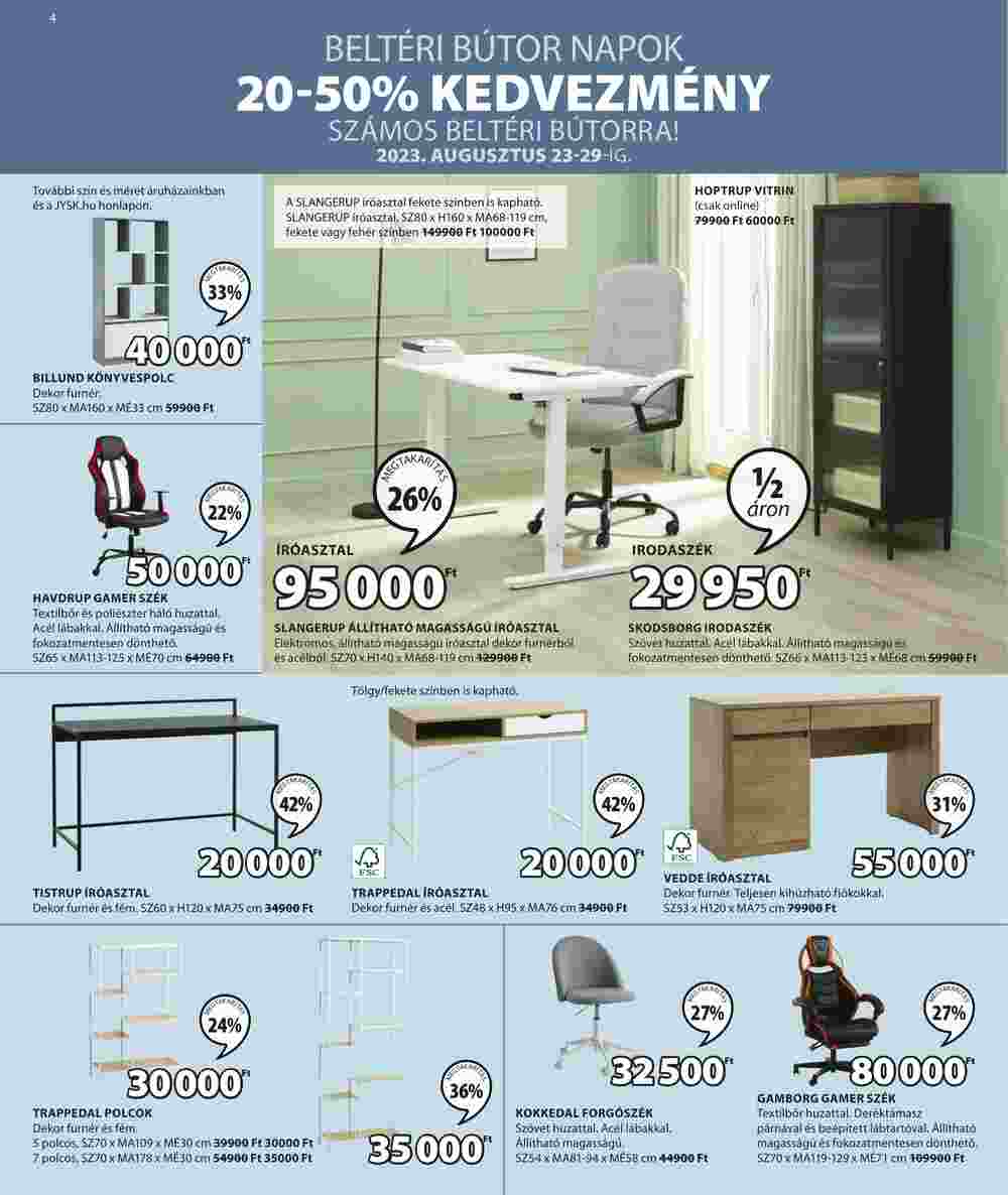 JYSK akciós újság 2023.08.23-tól - 4. oldal.