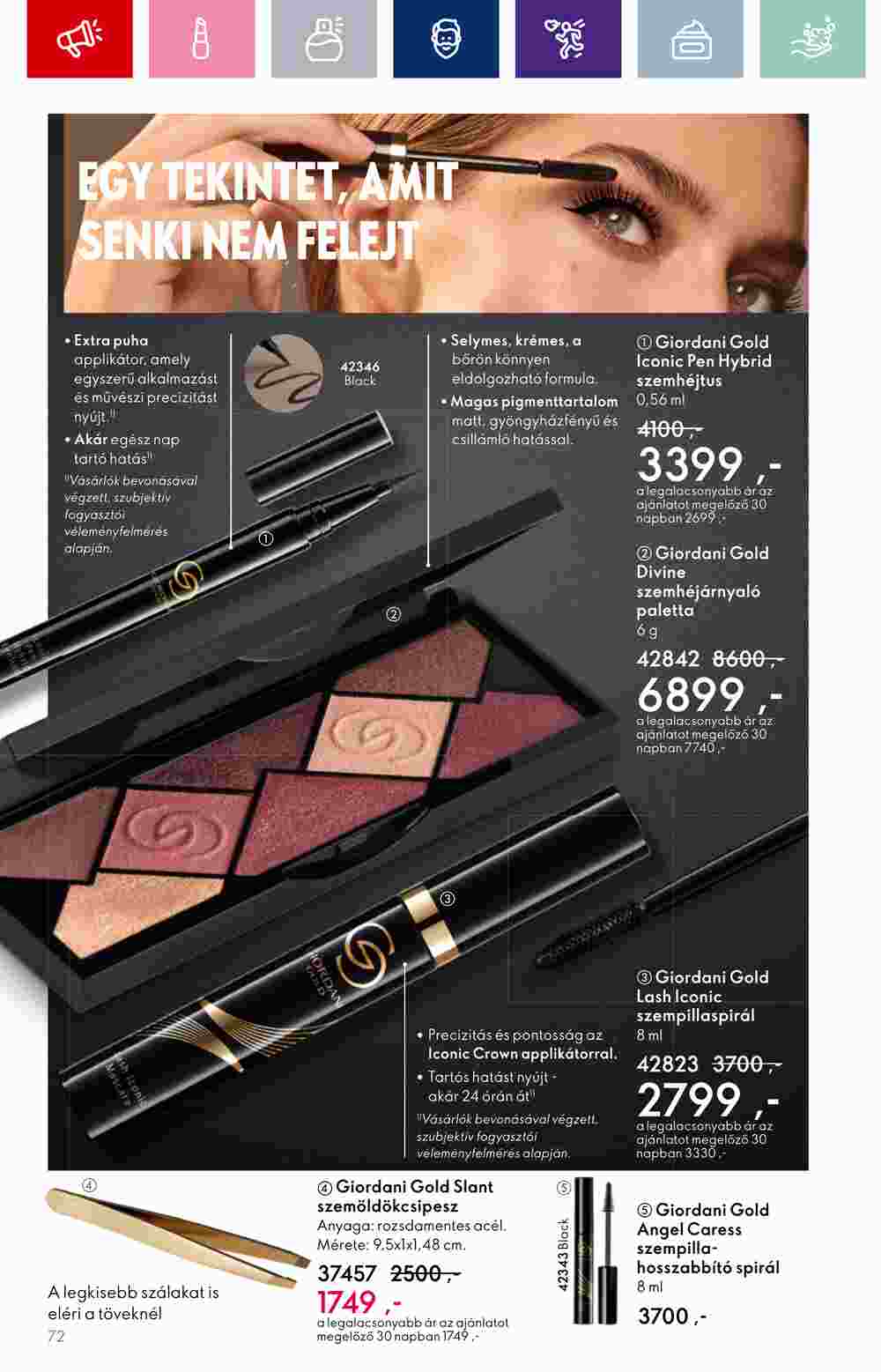 Oriflame akciós újság 2023.08.30-tól - 72. oldal.