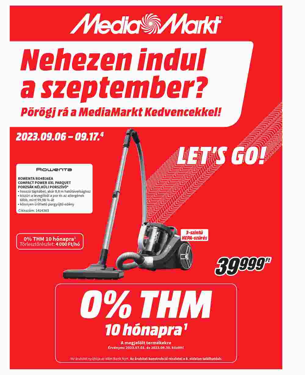 Media Markt akciós újság 2023.09.06-tól - 1. oldal.