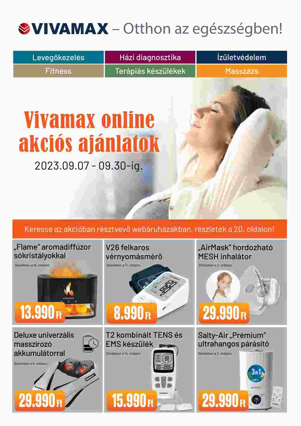 Vivamax akciós újság 2023.09.07-től - 1. oldal.