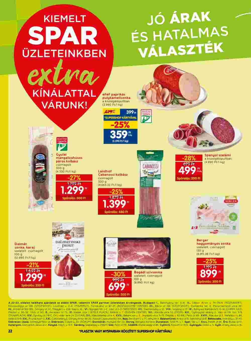 Spar Extra akciós újság 2023.09.14-től - 3. oldal.