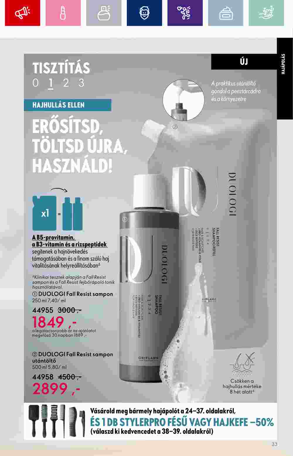 Oriflame akciós újság 2023.09.20-tól - 33. oldal.