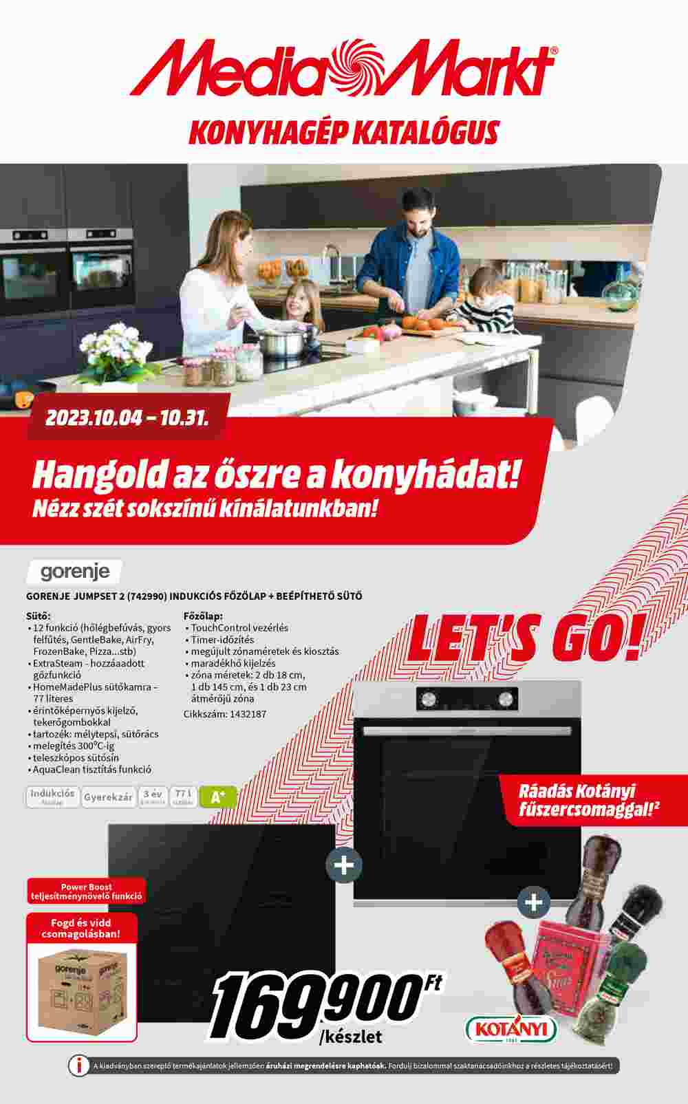 Media Markt akciós újság 2023.10.04-től - 1. oldal.