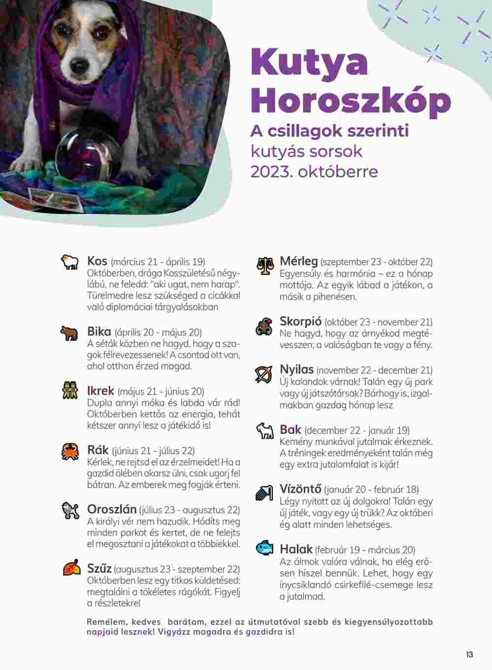AlphaZoo akciós újság 2023.10.09-től - 13. oldal.