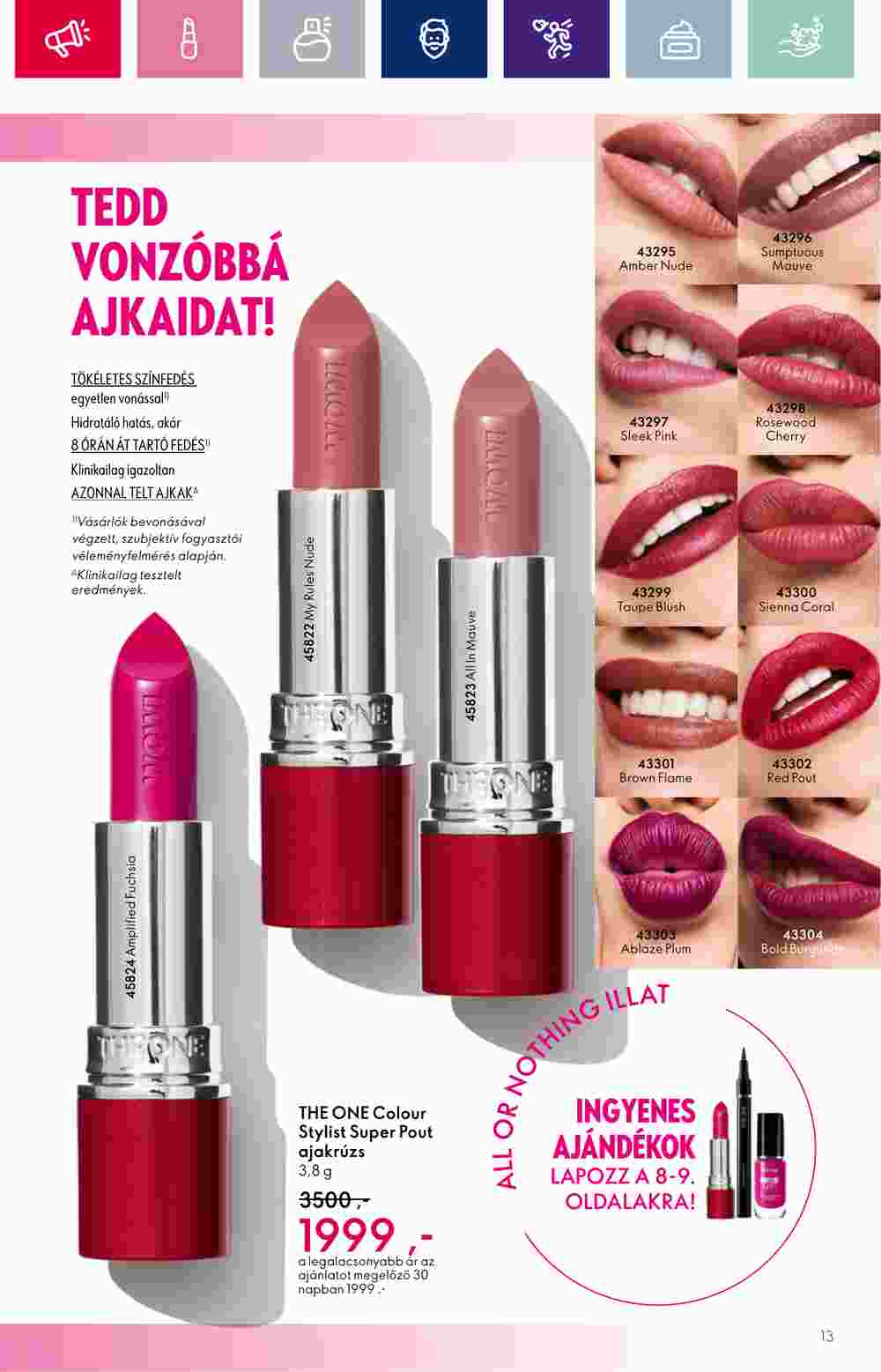 Oriflame akciós újság 2023.10.11-től - 13. oldal.