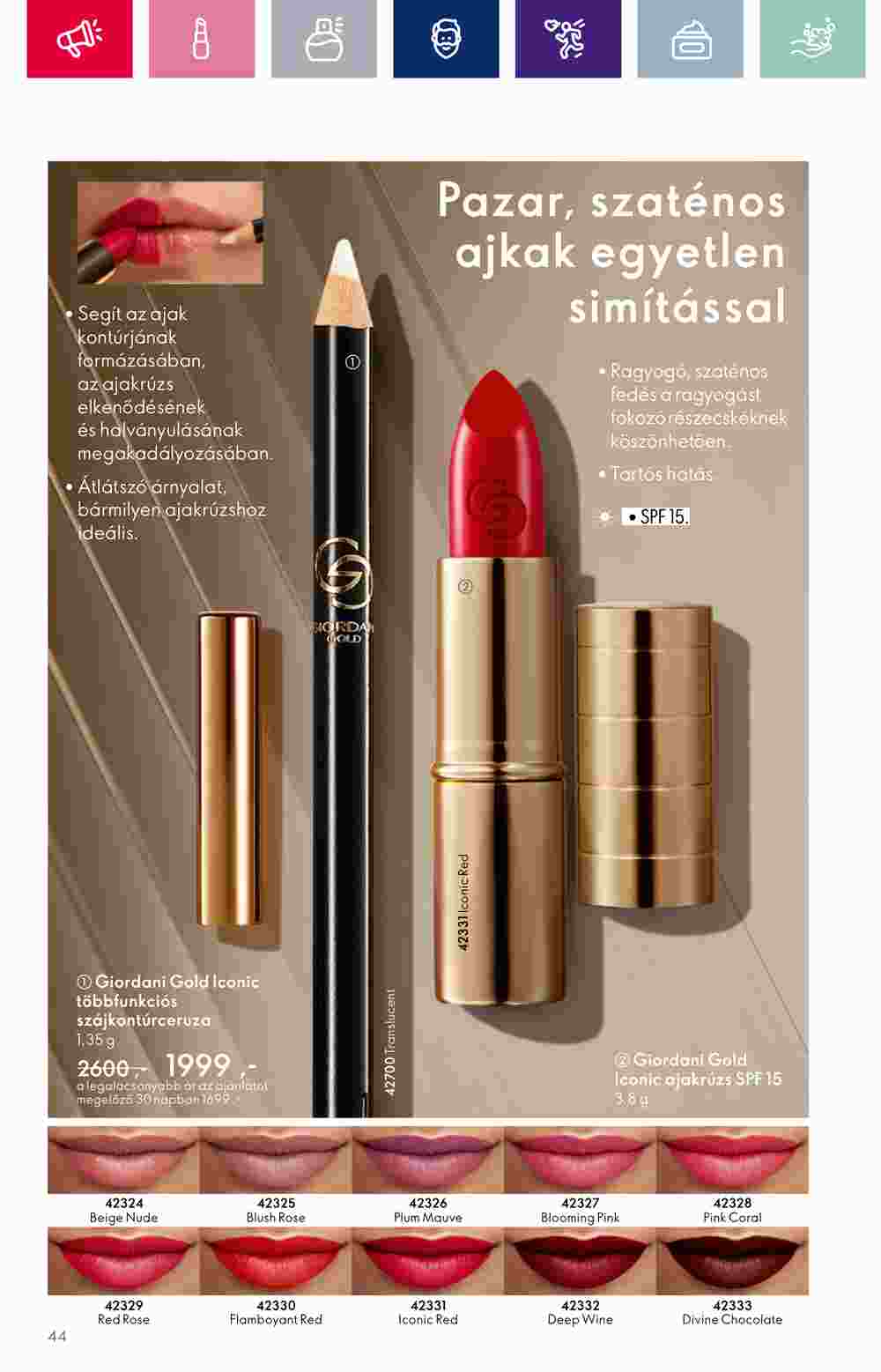 Oriflame akciós újság 2023.10.11-től - 44. oldal.