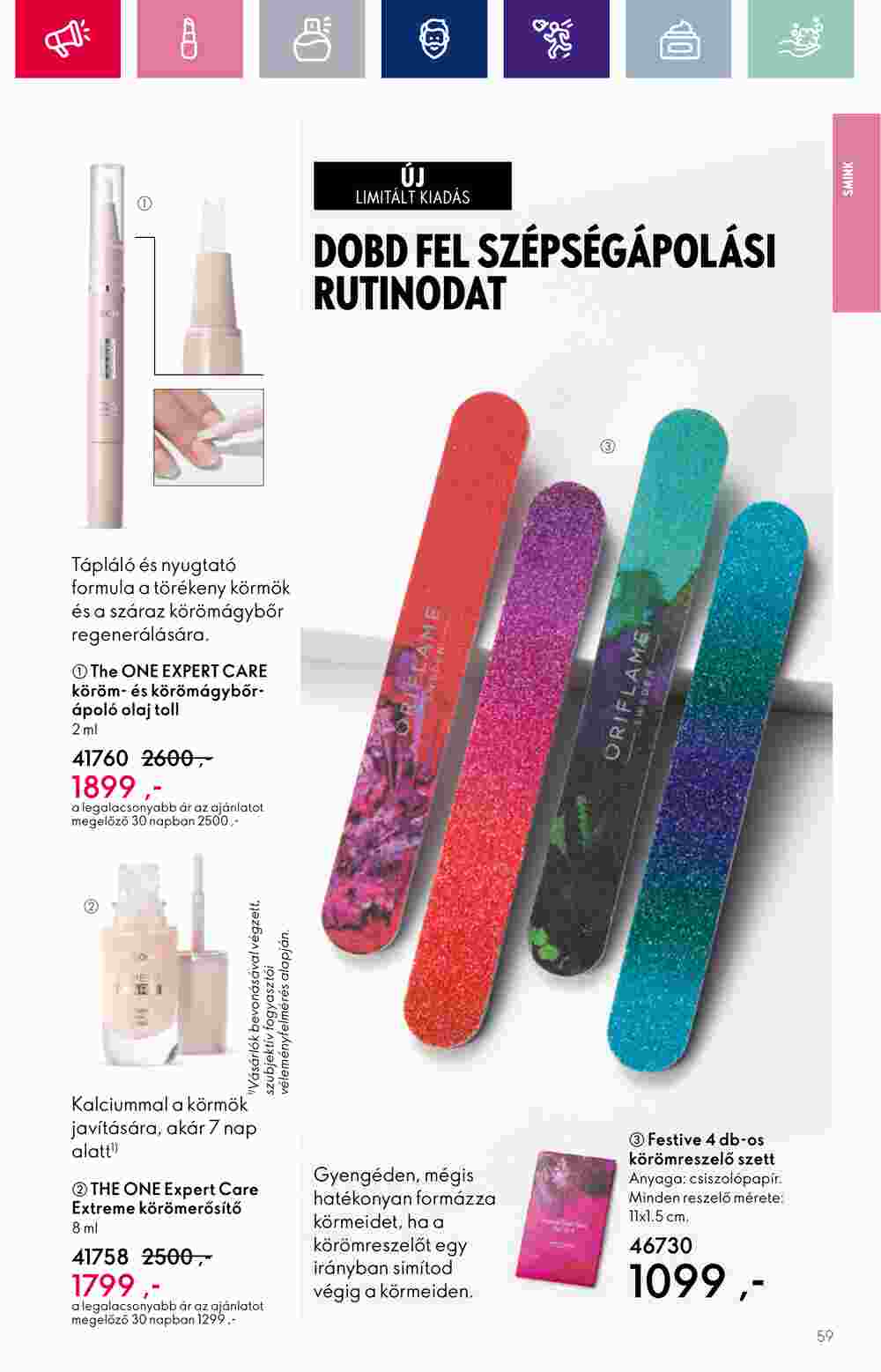 Oriflame akciós újság 2023.10.11-től - 59. oldal.