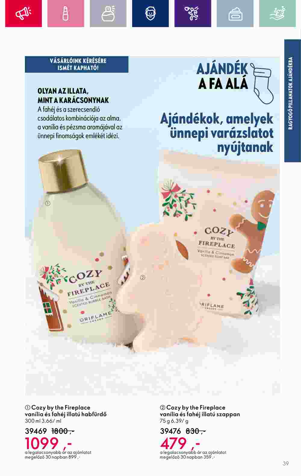 Oriflame akciós újság 2023.12.06-tól - 39. oldal.