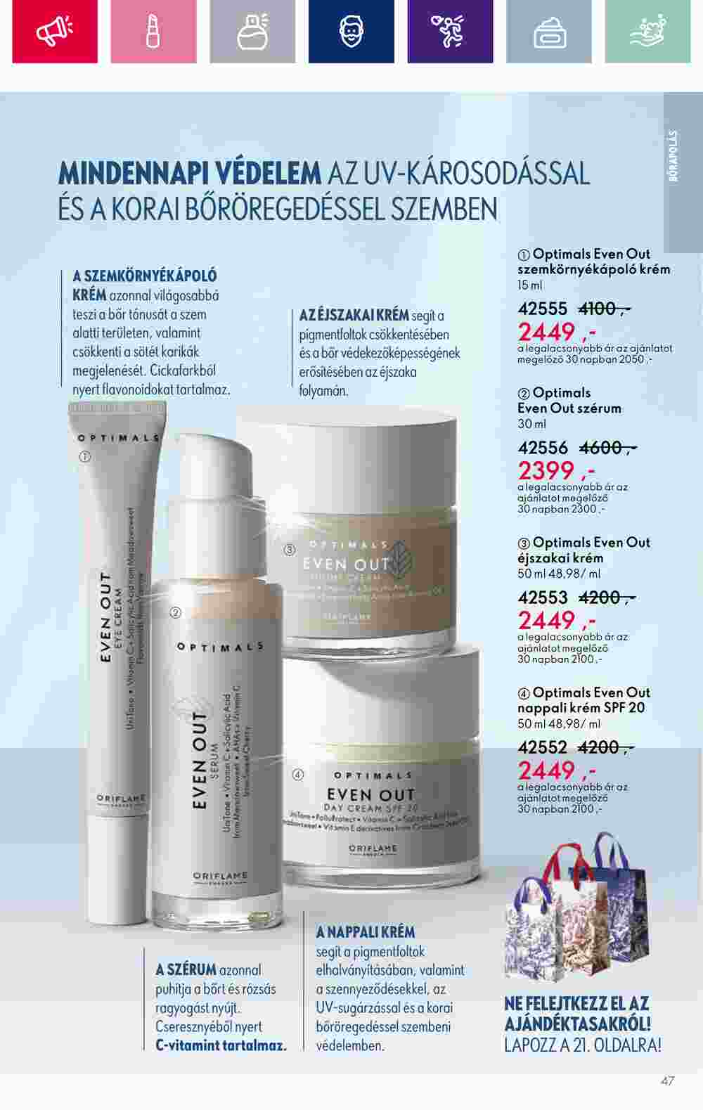 Oriflame akciós újság 2023.12.06-tól - 47. oldal.