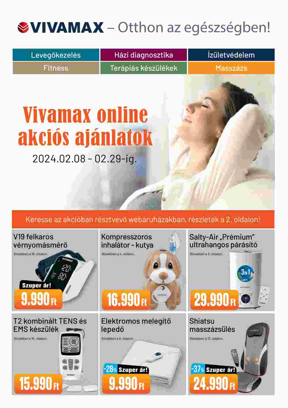 Vivamax akciós újság 2024.02.08-tól - 1. oldal.