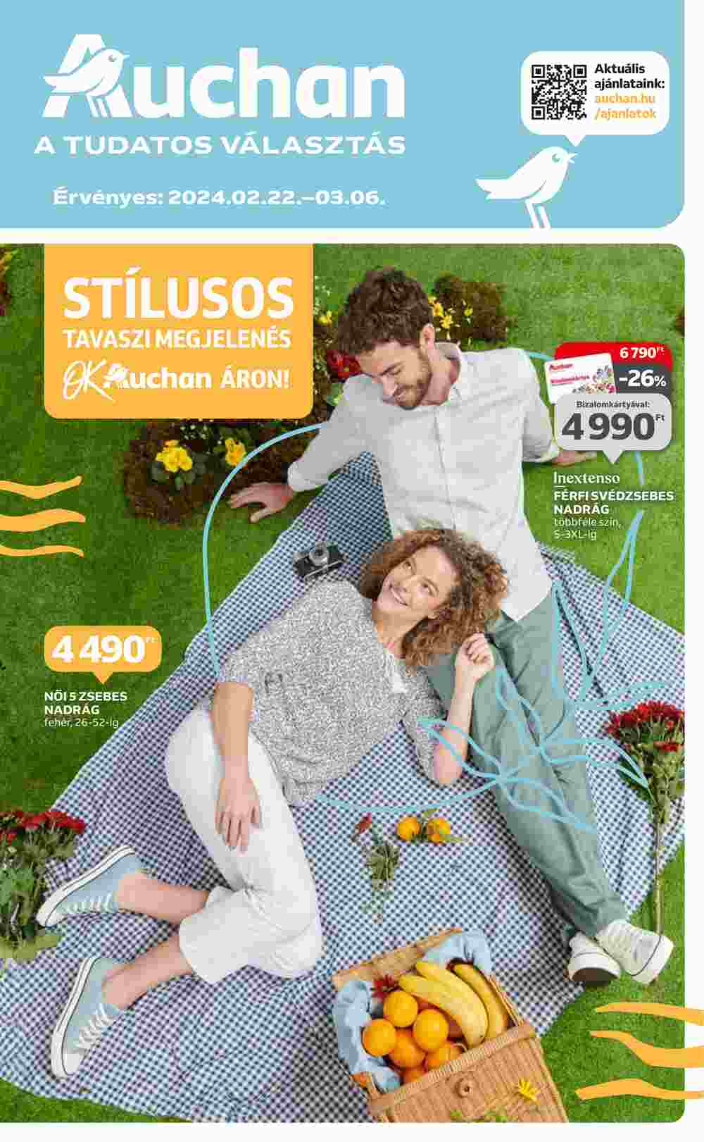 Auchan akciós újság 2024.02.22-től - 1. oldal.