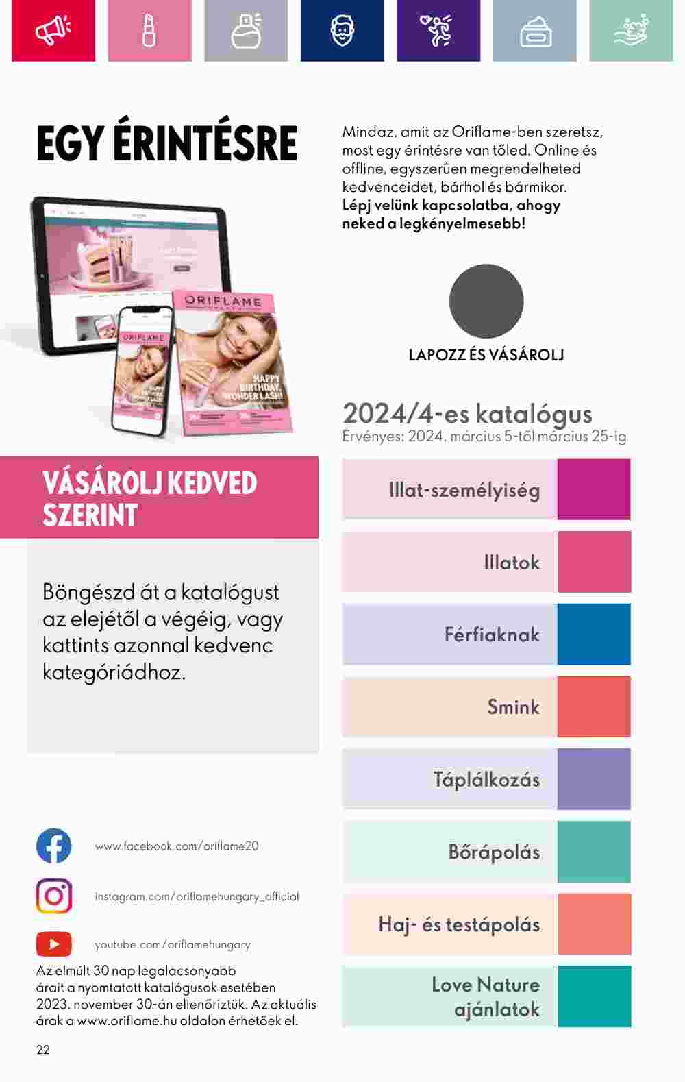 Oriflame akciós újság 2024.03.05-től - 22. oldal.