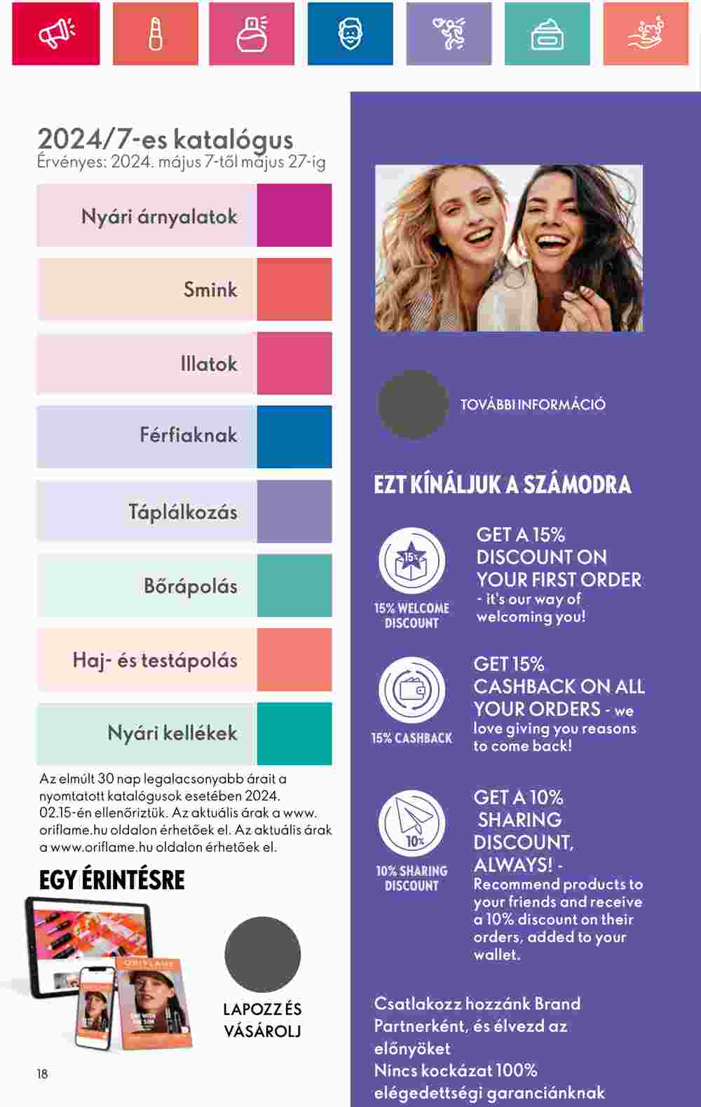 Oriflame akciós újság 2024.05.07-től - 18. oldal.