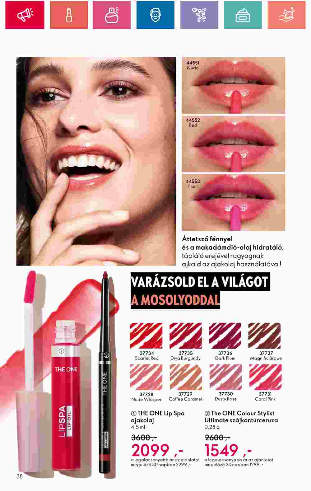 Oriflame akciós újság 2024.05.07-től - 38. oldal.