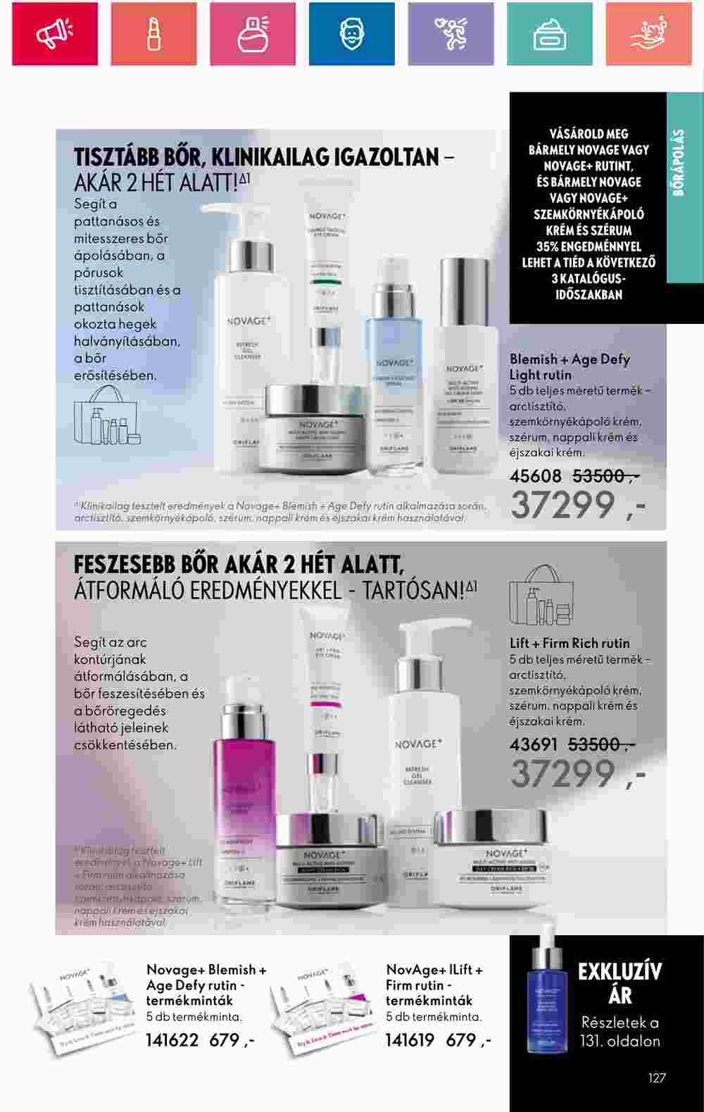 Oriflame akciós újság 2024.05.28-tól - 127. oldal.