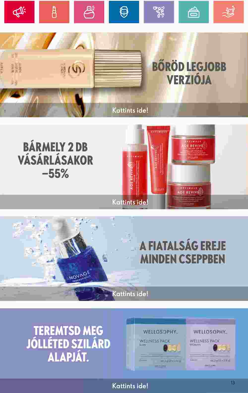 Oriflame akciós újság 2024.05.28-tól - 13. oldal.