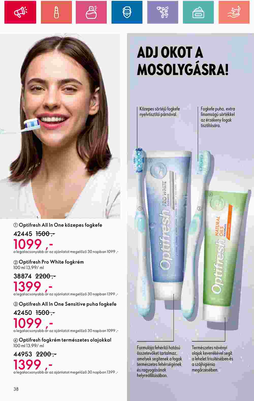 Oriflame akciós újság 2024.05.28-tól - 38. oldal.