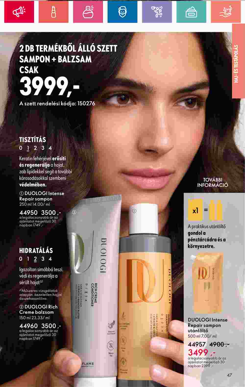 Oriflame akciós újság 2024.05.28-tól - 47. oldal.