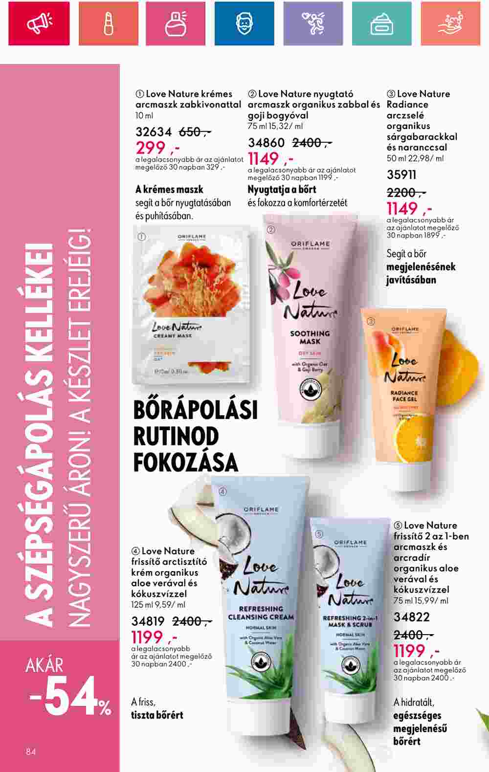 Oriflame akciós újság 2024.05.28-tól - 84. oldal.