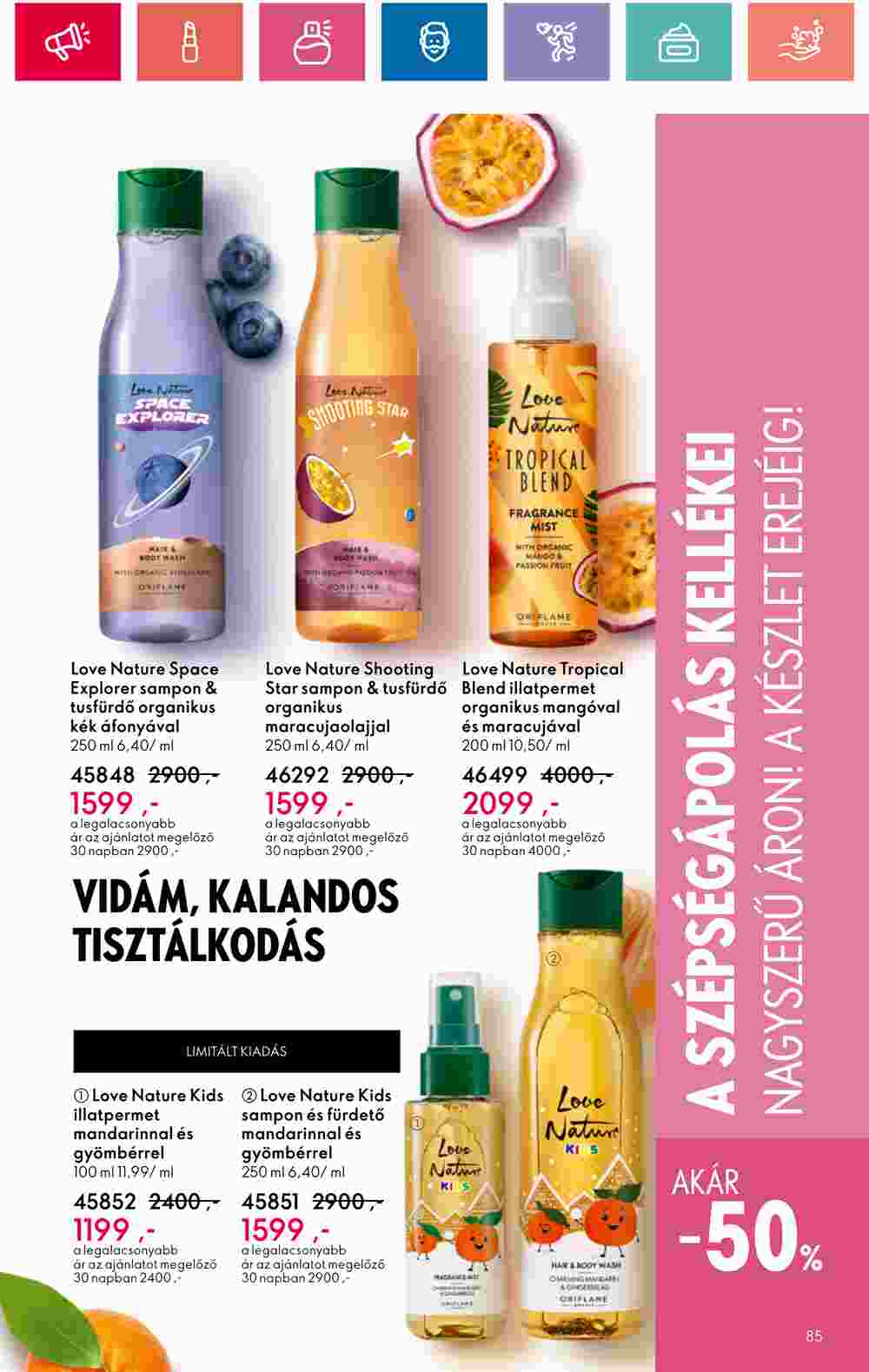 Oriflame akciós újság 2024.05.28-tól - 85. oldal.