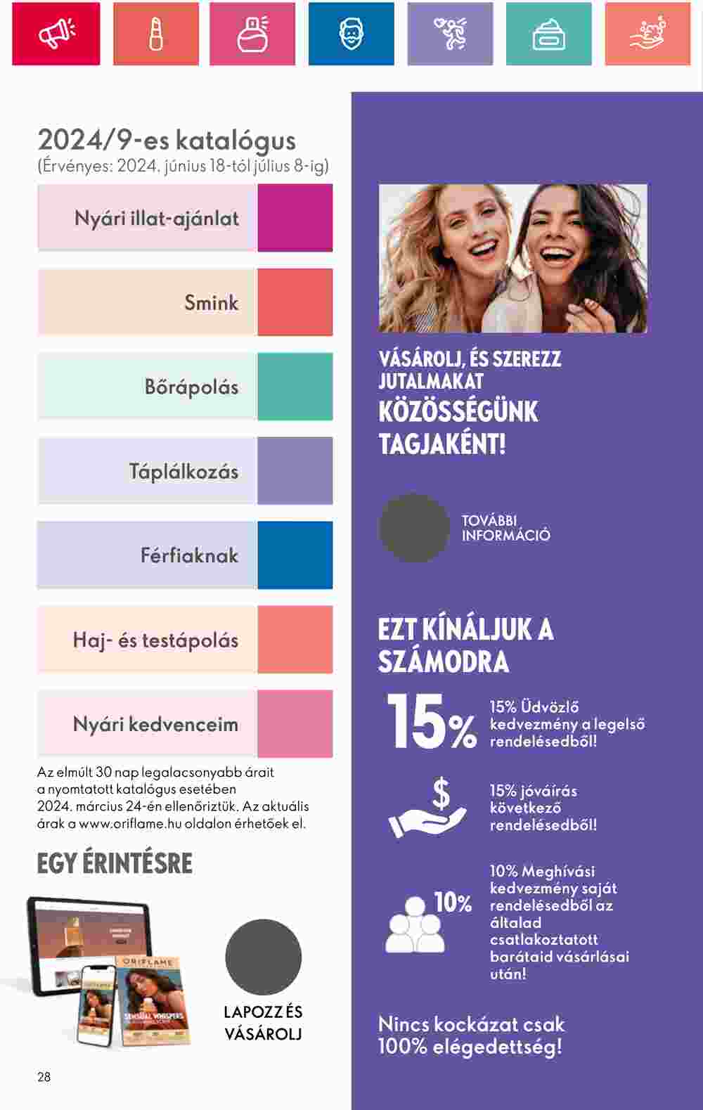 Oriflame akciós újság 2024.06.18-tól - 28. oldal.