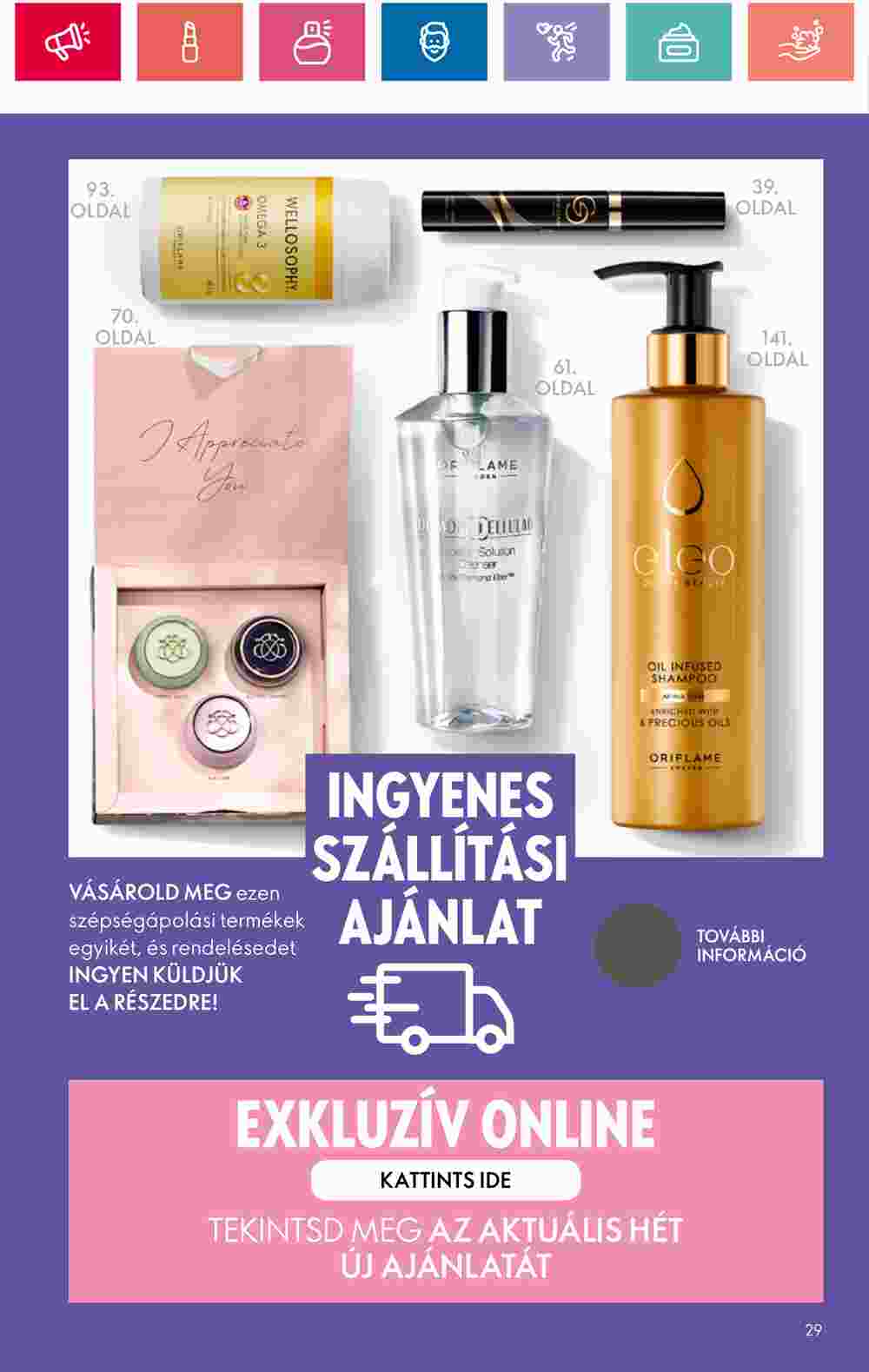 Oriflame akciós újság 2024.06.18-tól - 29. oldal.