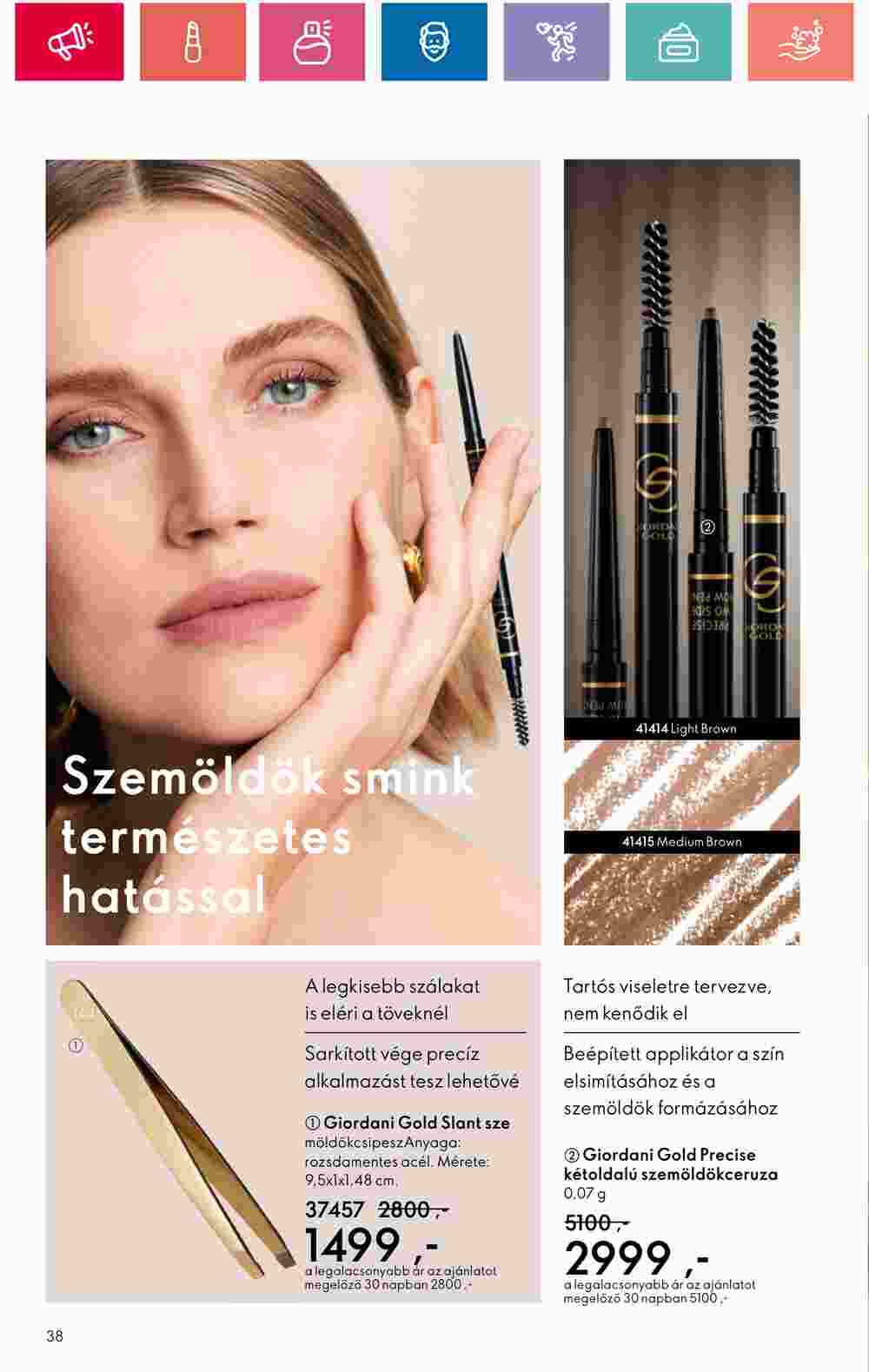 Oriflame akciós újság 2024.06.18-tól - 38. oldal.