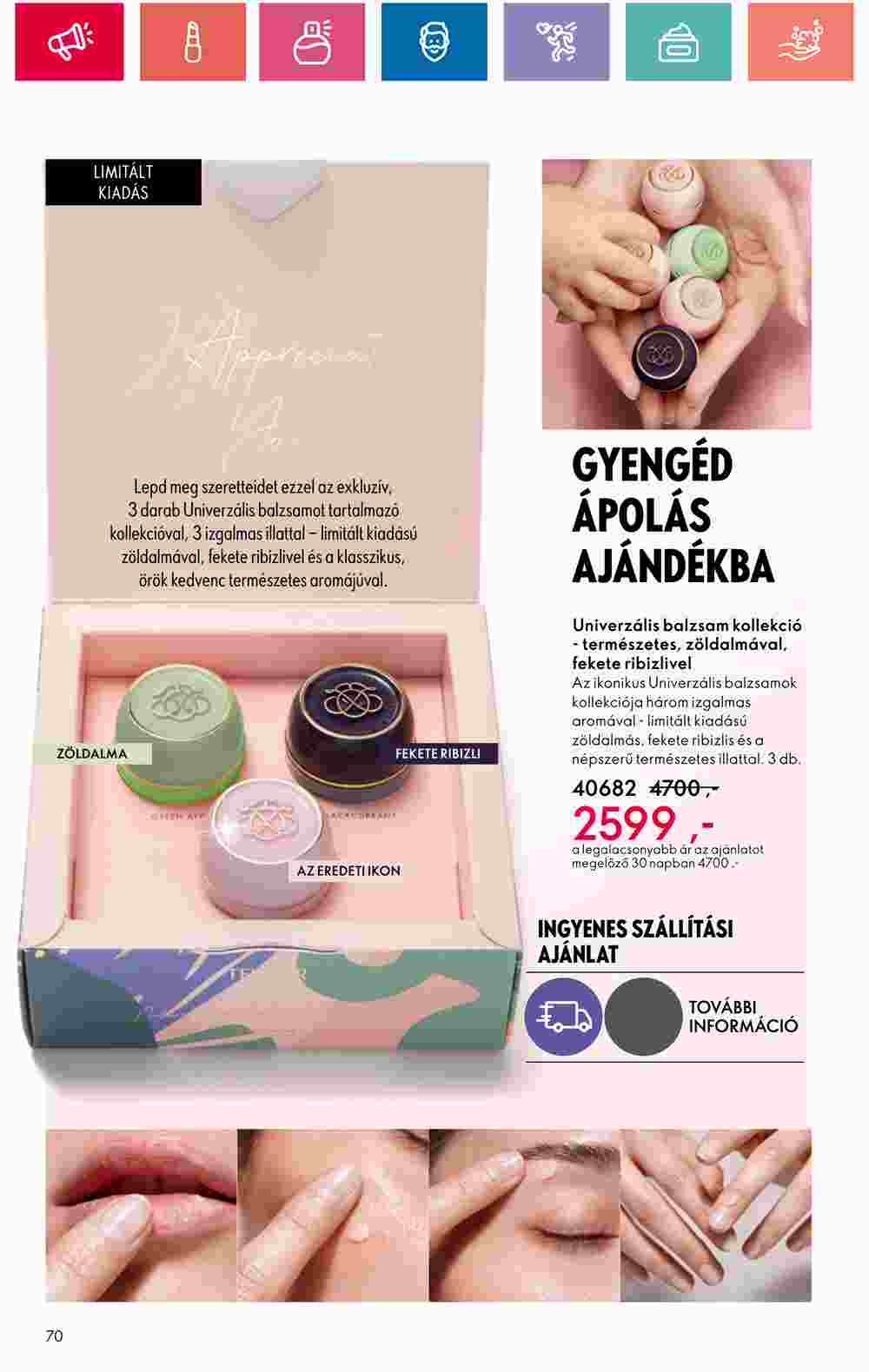 Oriflame akciós újság 2024.06.18-tól - 70. oldal.