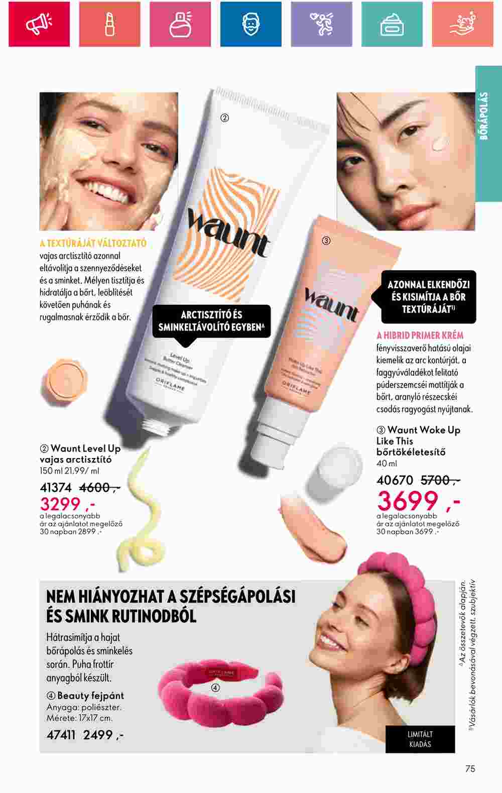 Oriflame akciós újság 2024.06.18-tól - 75. oldal.