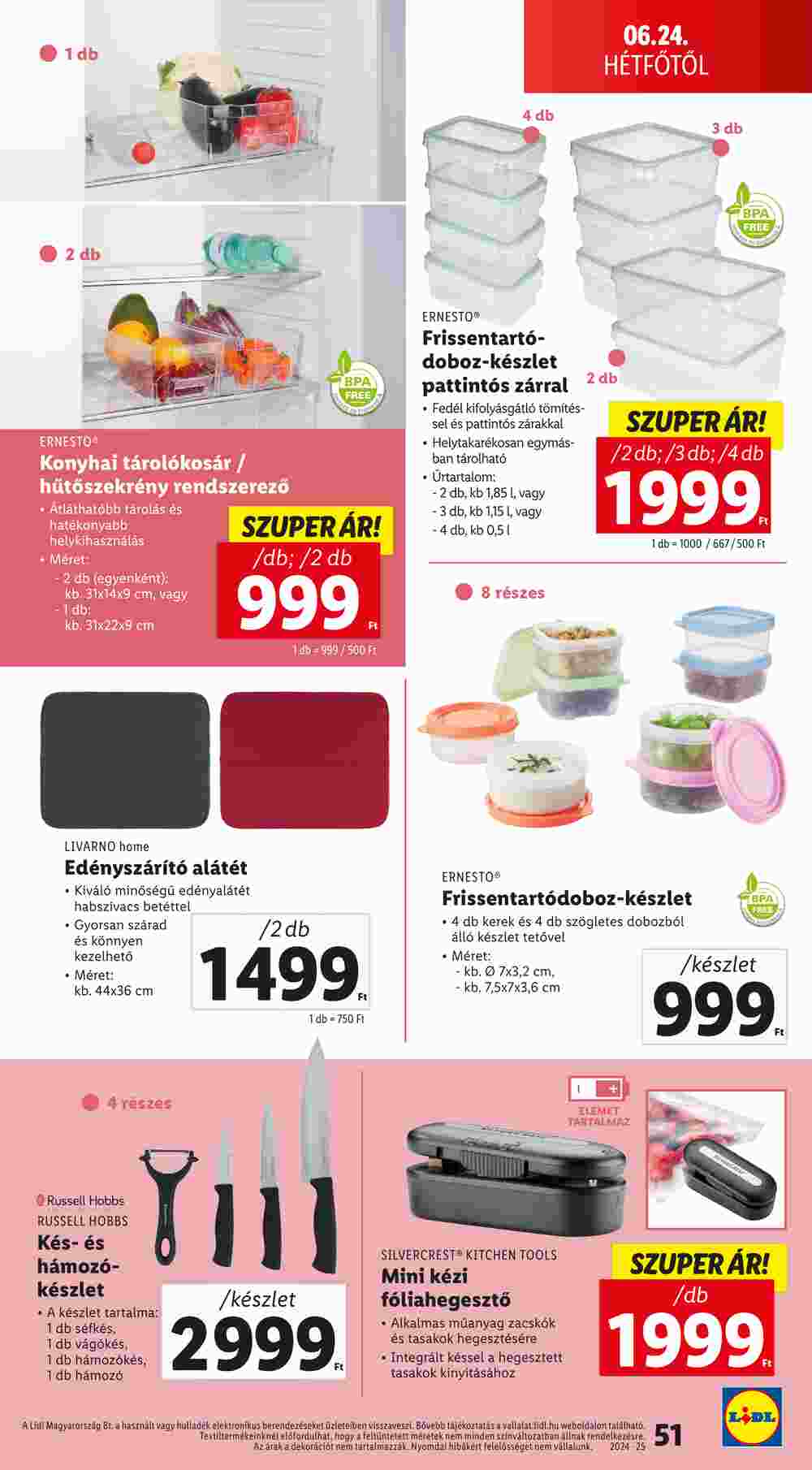 Lidl akciós újság 2024.06.20-tól - 51. oldal.