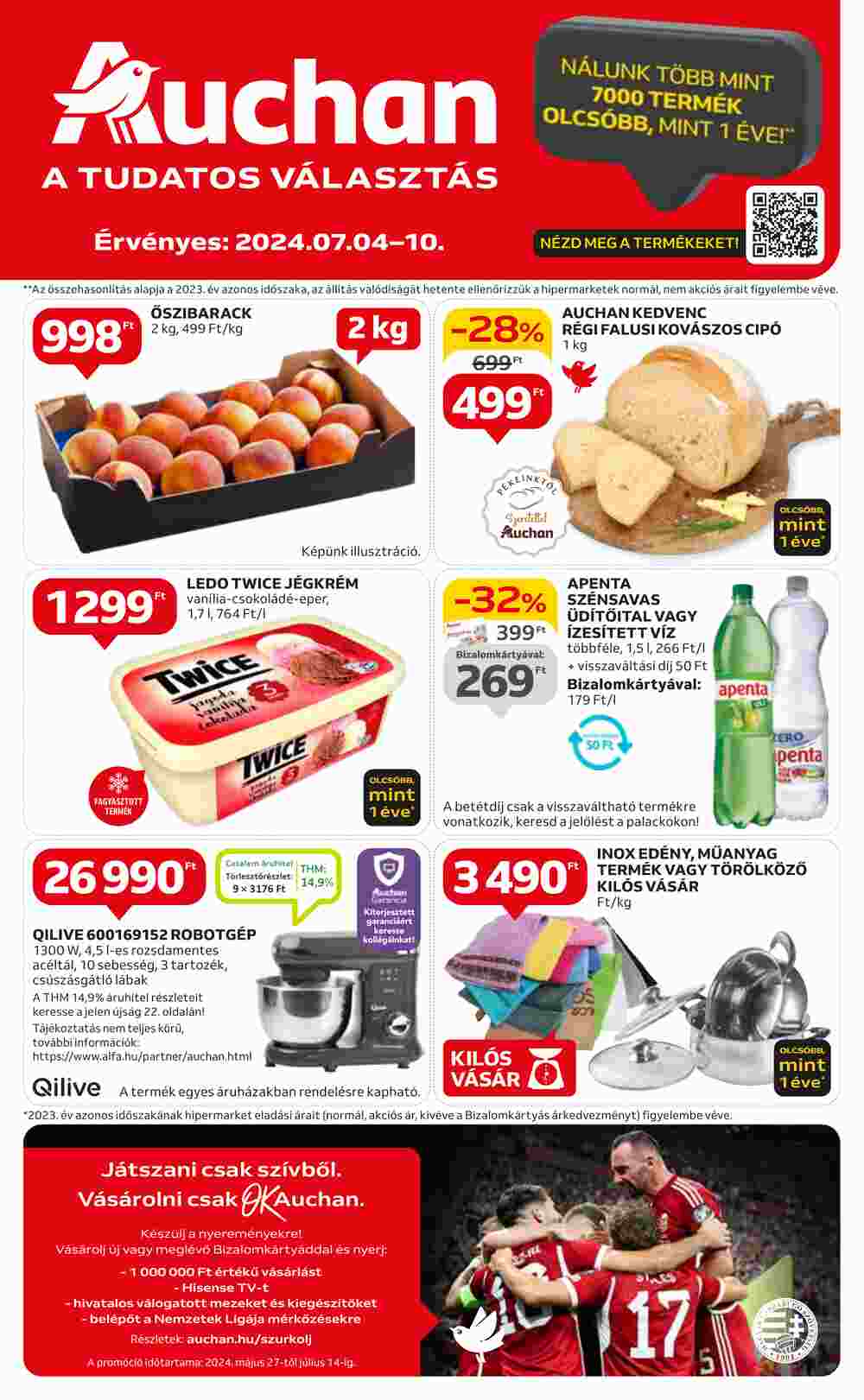 Auchan akciós újság 2024.07.04-től - 1. oldal.