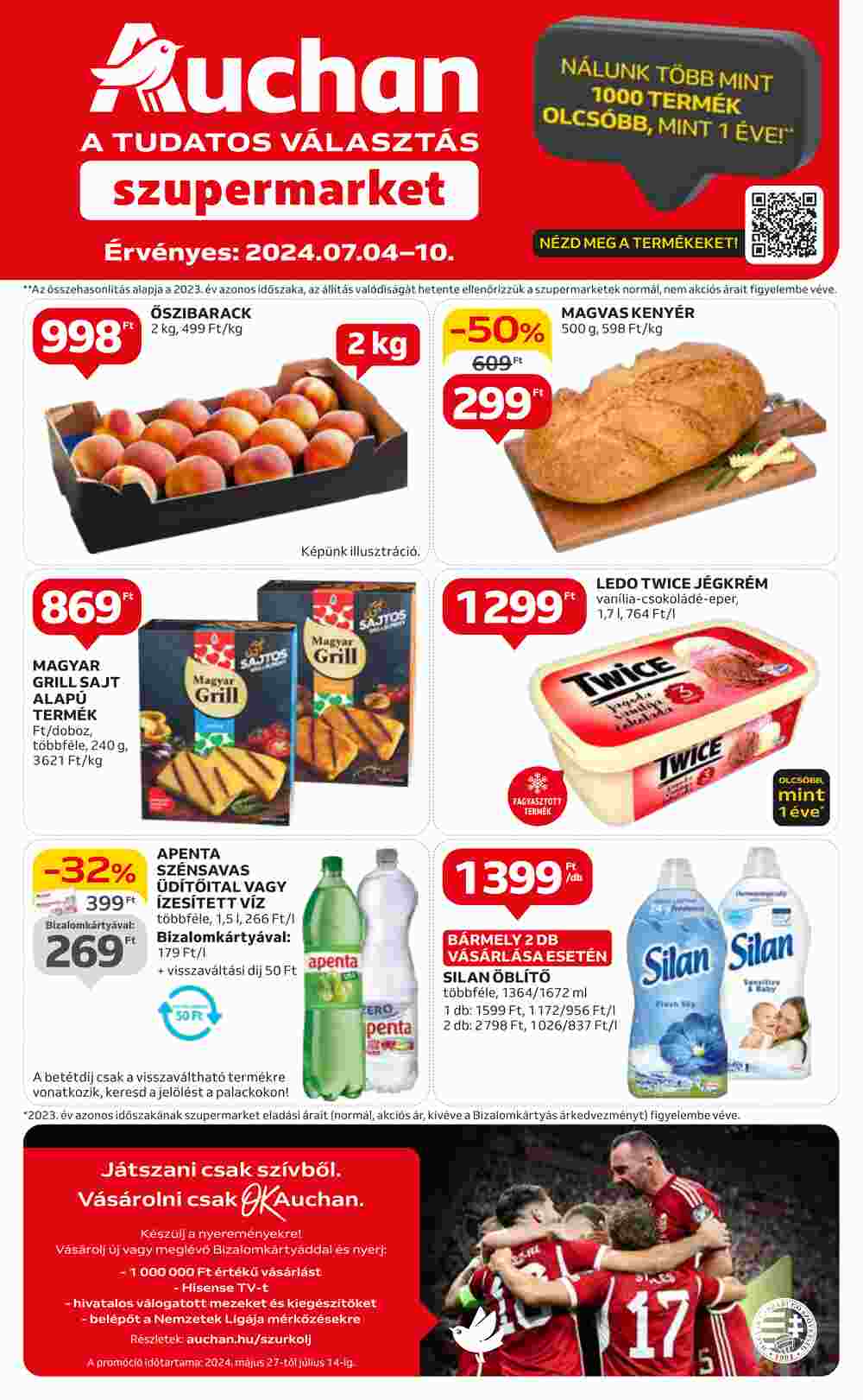 Auchan akciós újság 2024.07.04-től - 1. oldal.