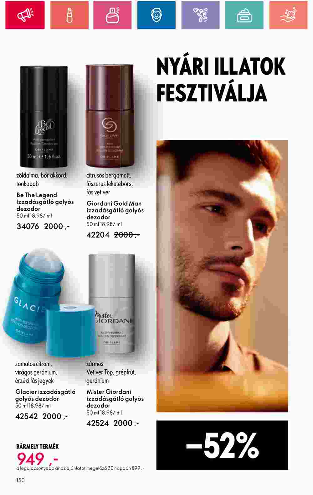 Oriflame akciós újság 2024.07.09-től - 150. oldal.