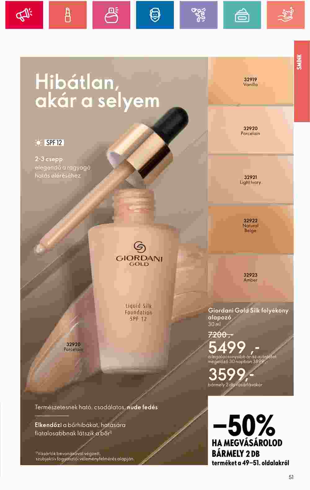 Oriflame akciós újság 2024.07.09-től - 51. oldal.