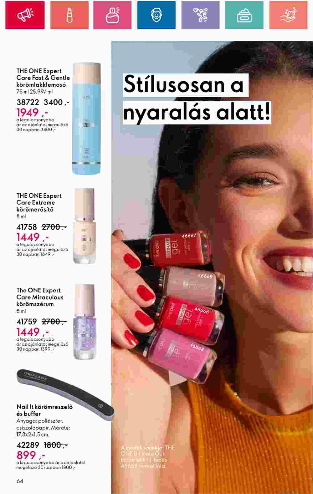 Oriflame akciós újság 2024.07.09-től - 64. oldal.