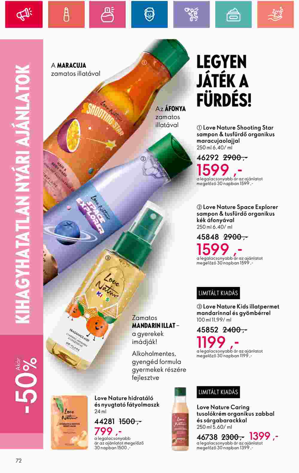 Oriflame akciós újság 2024.07.09-től - 72. oldal.