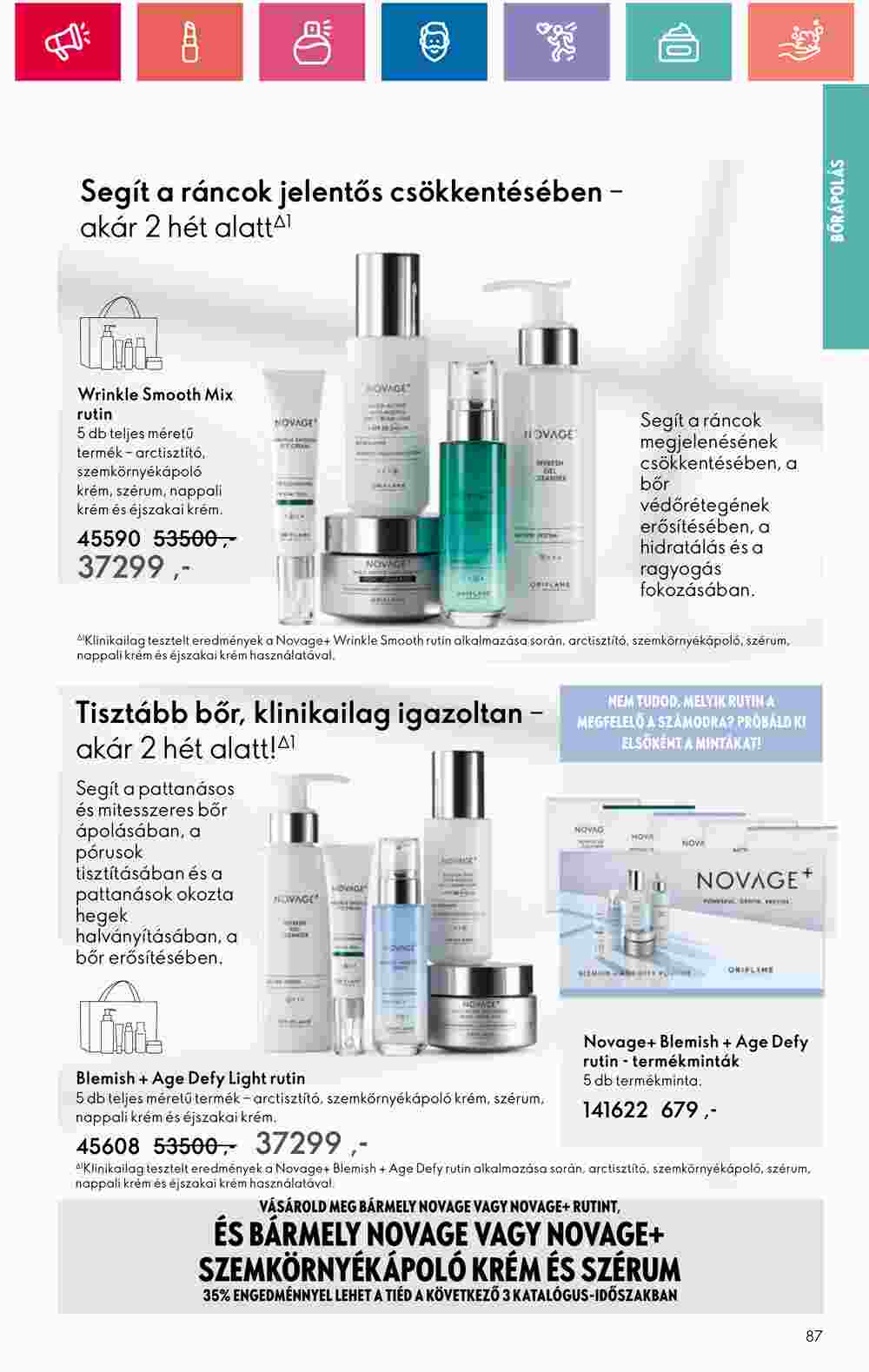 Oriflame akciós újság 2024.07.09-től - 87. oldal.