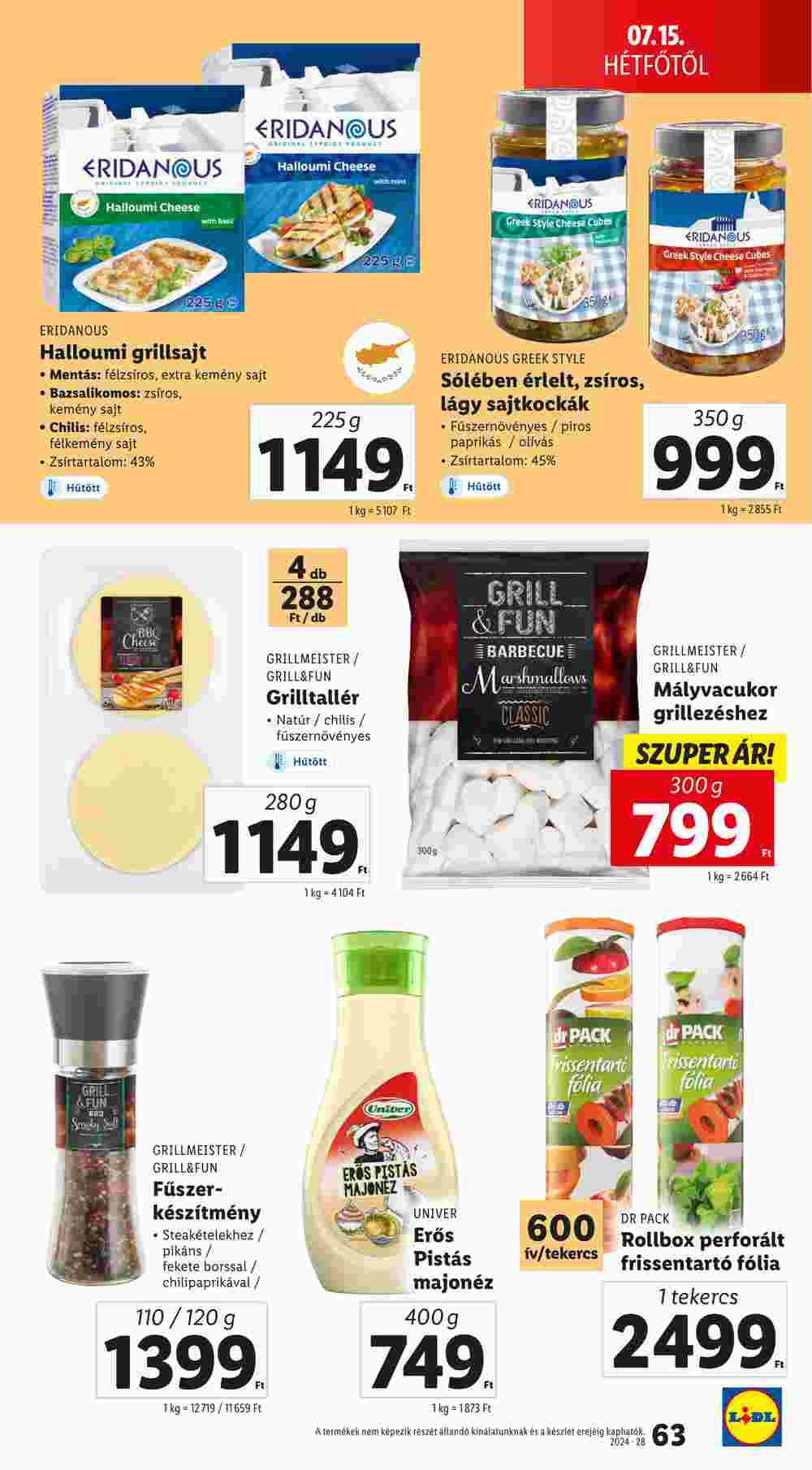 Lidl akciós újság 2024.07.11-től - 63. oldal.