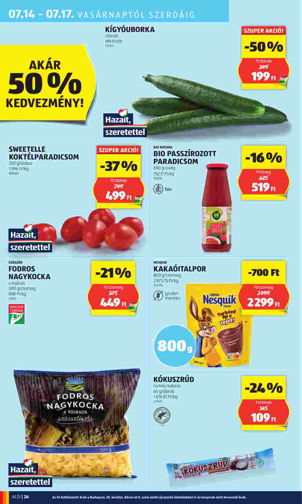 Aldi akciós újság 2024.07.11-től - 30. oldal.