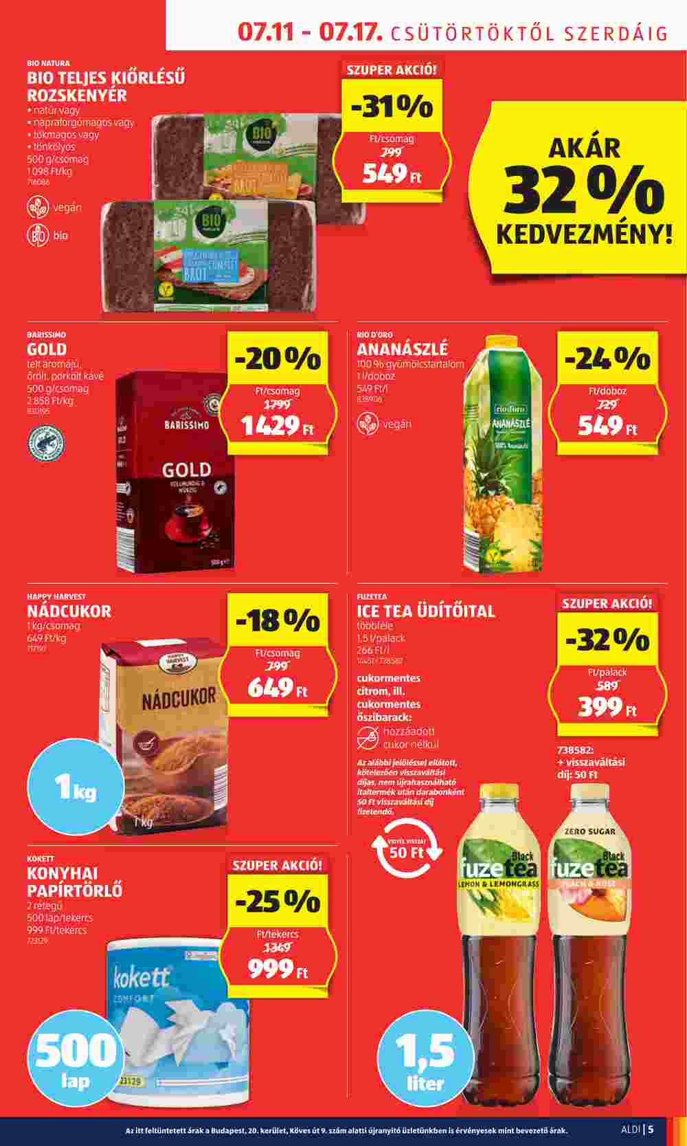 Aldi akciós újság 2024.07.11-től - 5. oldal.